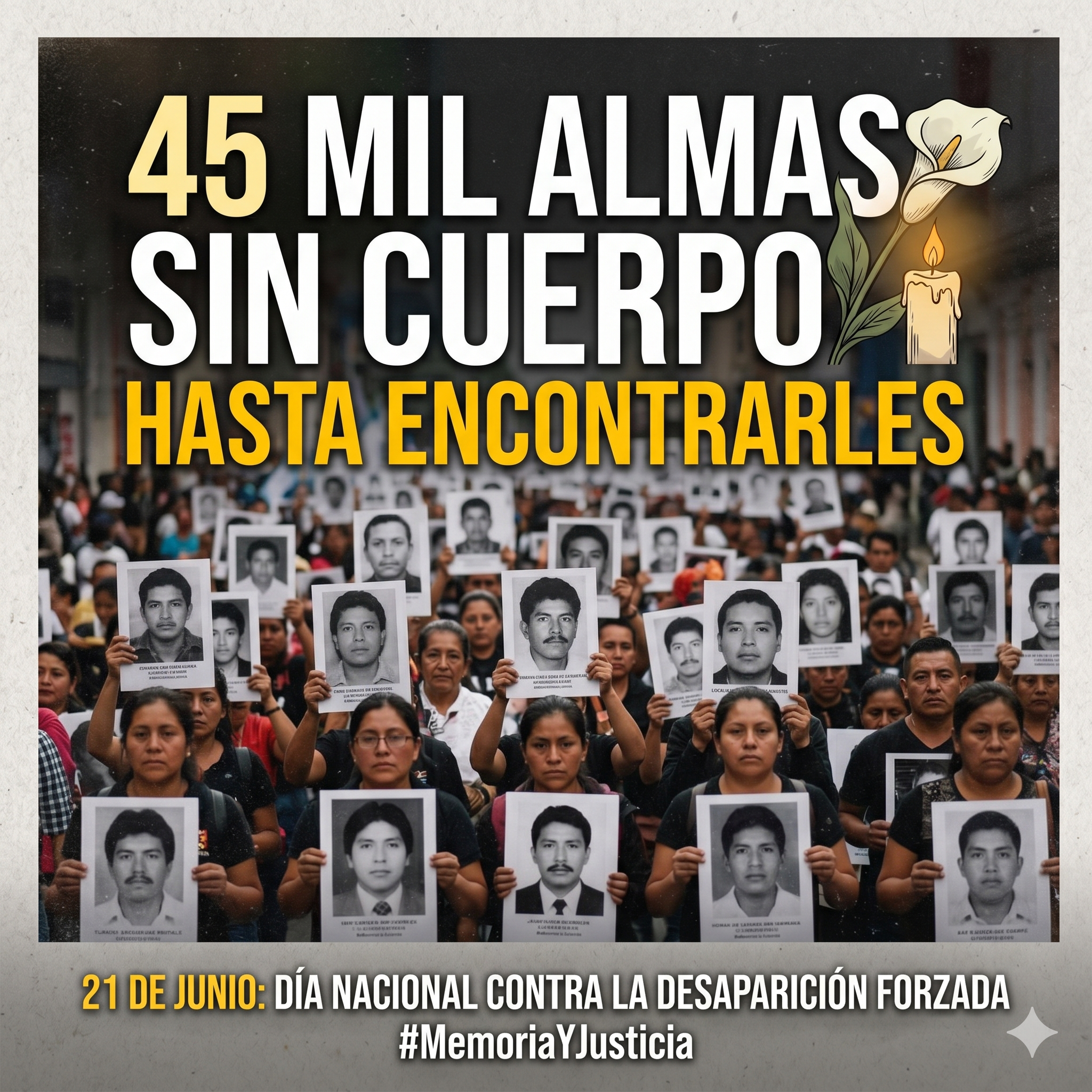 21 de junio. Día nacional contra la desaparición forzada